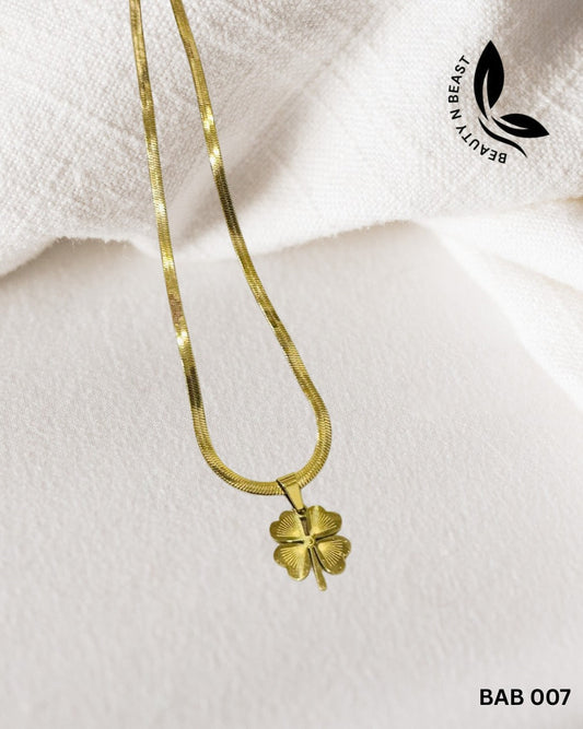 Stainless Steel Floral Pendant