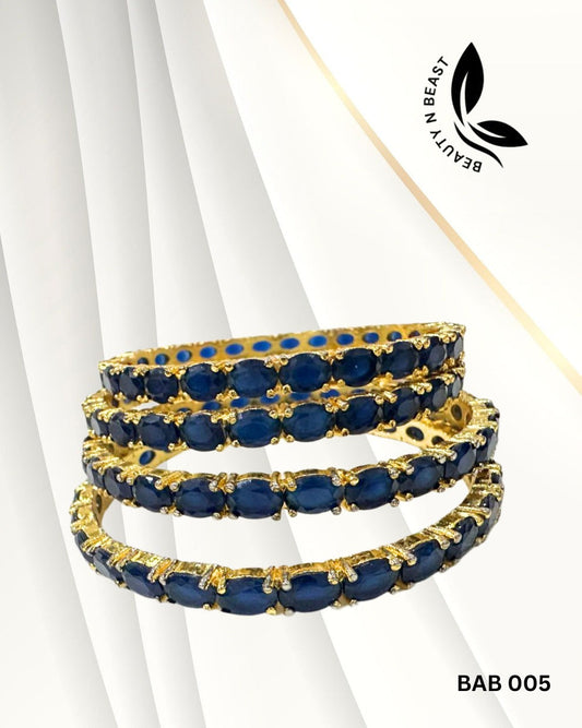 Zircon Blue Bangles