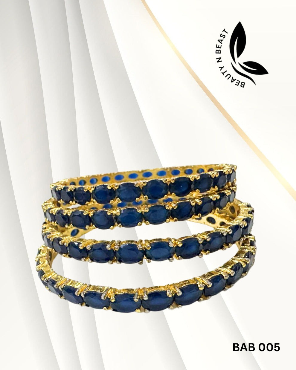 Zircon Blue Bangles